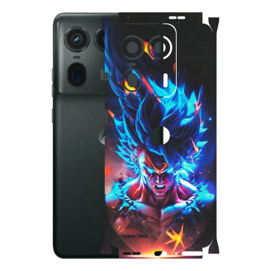 Motorola Phone Skins (All Models) - Angry Goku Dragon Ball Anime - Matte Finish (M-150) Motorola Edge 50 Ultra (5G)