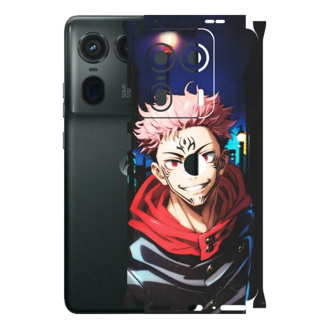 Motorola Phone Skins (All Models) - Yuji Itadori Funny Face Anime - Matte Finish (M-152) Motorola Edge 50 Ultra (5G)