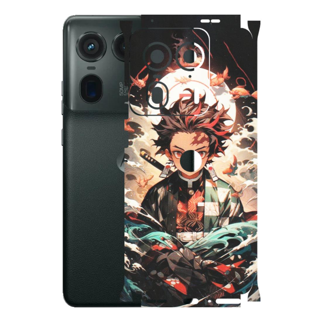 Motorola Phone Skins (All Models) - Tanjiro Demon Slayer Anime - Matte Finish (M-158) Motorola Edge 50 Ultra (5G)