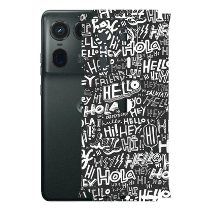Motorola Phone Skins (All Models) - Hi Hello Doodles - Matte Finish (M-25) Motorola Edge 50 Ultra (5G)
