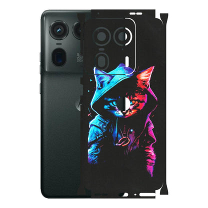 Motorola Phone Skins (All Models) - Cyberpunk Cat - Matte Finish (M-45) Motorola Edge 50 Ultra (5G)