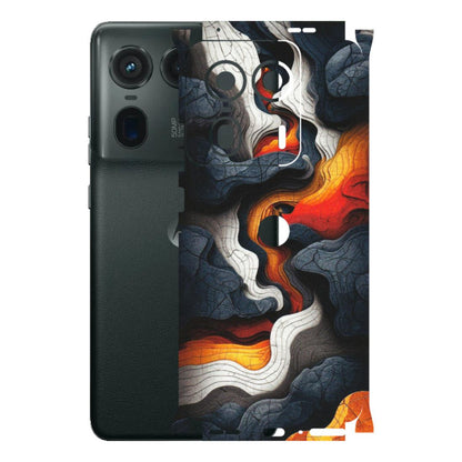 Motorola Phone Skins (All Models) - Abstract Volcanic Layers - Matte Finish (M-52) Motorola Edge 50 Ultra (5G)