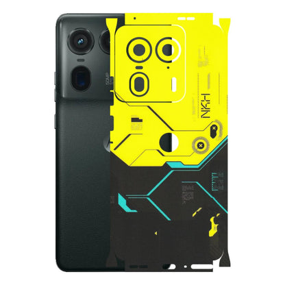 Motorola Phone Skins (All Models) - Black Yellow Technica - Matte Finish (M-53) Motorola Edge 50 Ultra (5G)