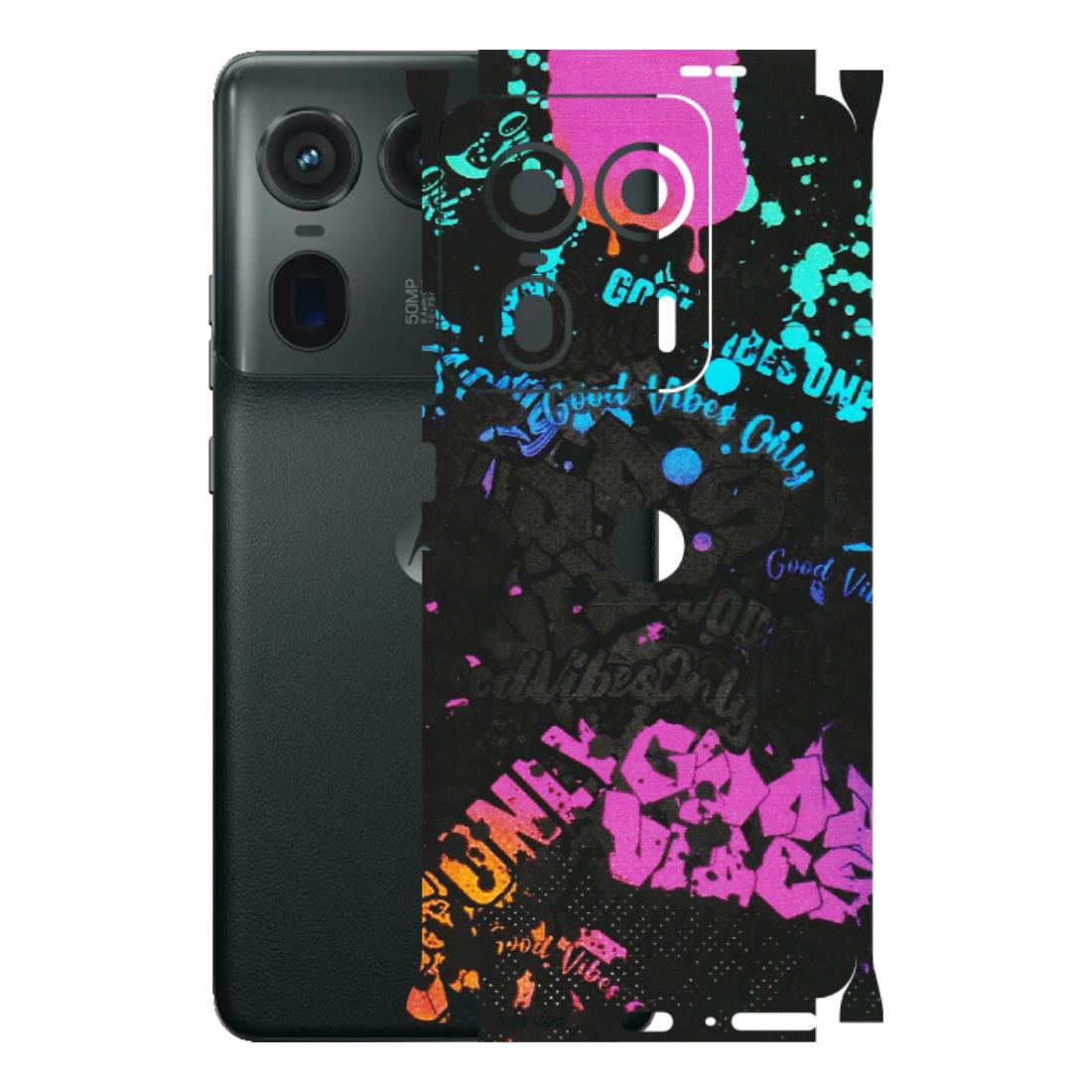 Motorola Phone Skins (All Models) - Majestic Black Vibes - Matte Finish (M-62) Motorola Edge 50 Ultra (5G)