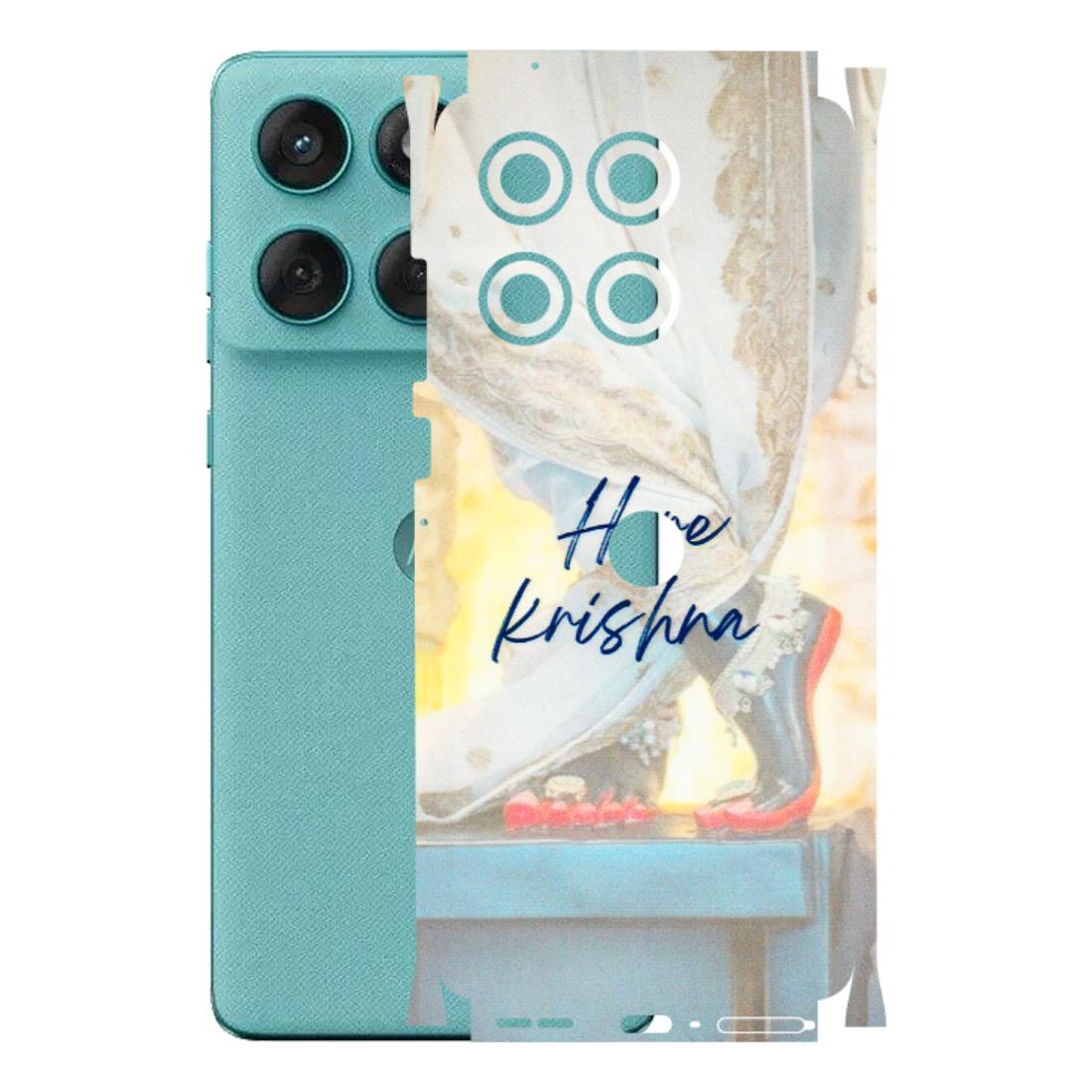 Motorola Phone Skins (All Models) - Hare Krishna - 3D Embossed Finish (L-03) Motorola Edge 60 Fusion (5G)