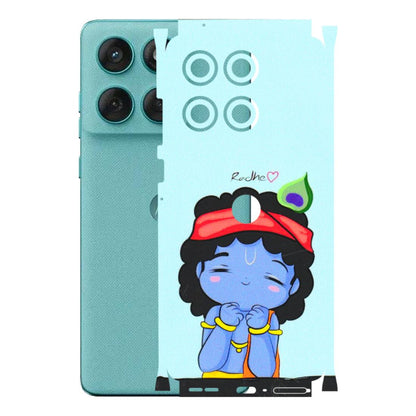 Motorola Phone Skins (All Models) - Radhe Radhe Cute Toon - 3D Embossed Finish (L-05) Motorola Edge 60 Fusion (5G)