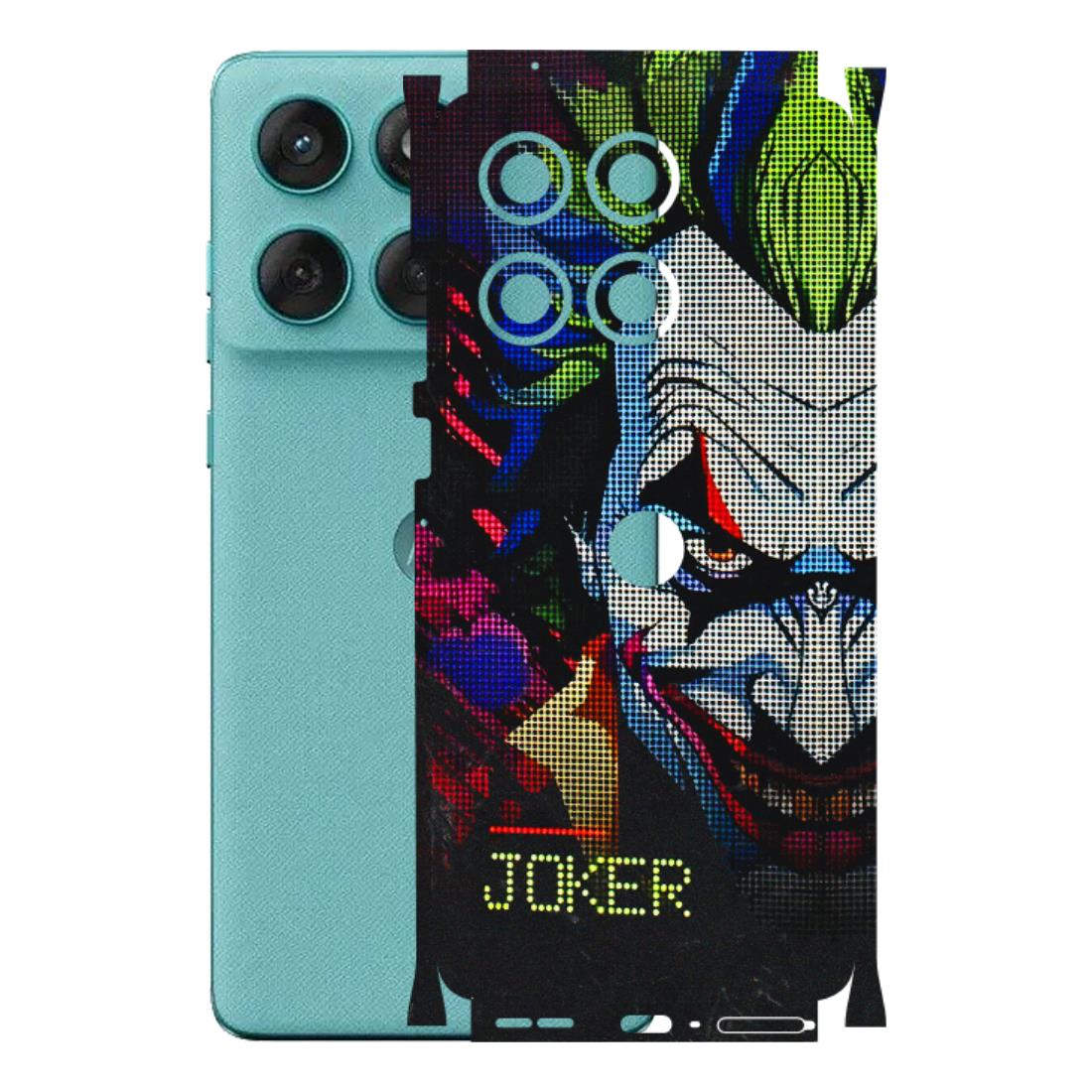 Motorola Phone Skins (All Models) - Joker Dot Matrix - 3D Embossed Finish (L-08) Motorola Edge 60 Fusion (5G)