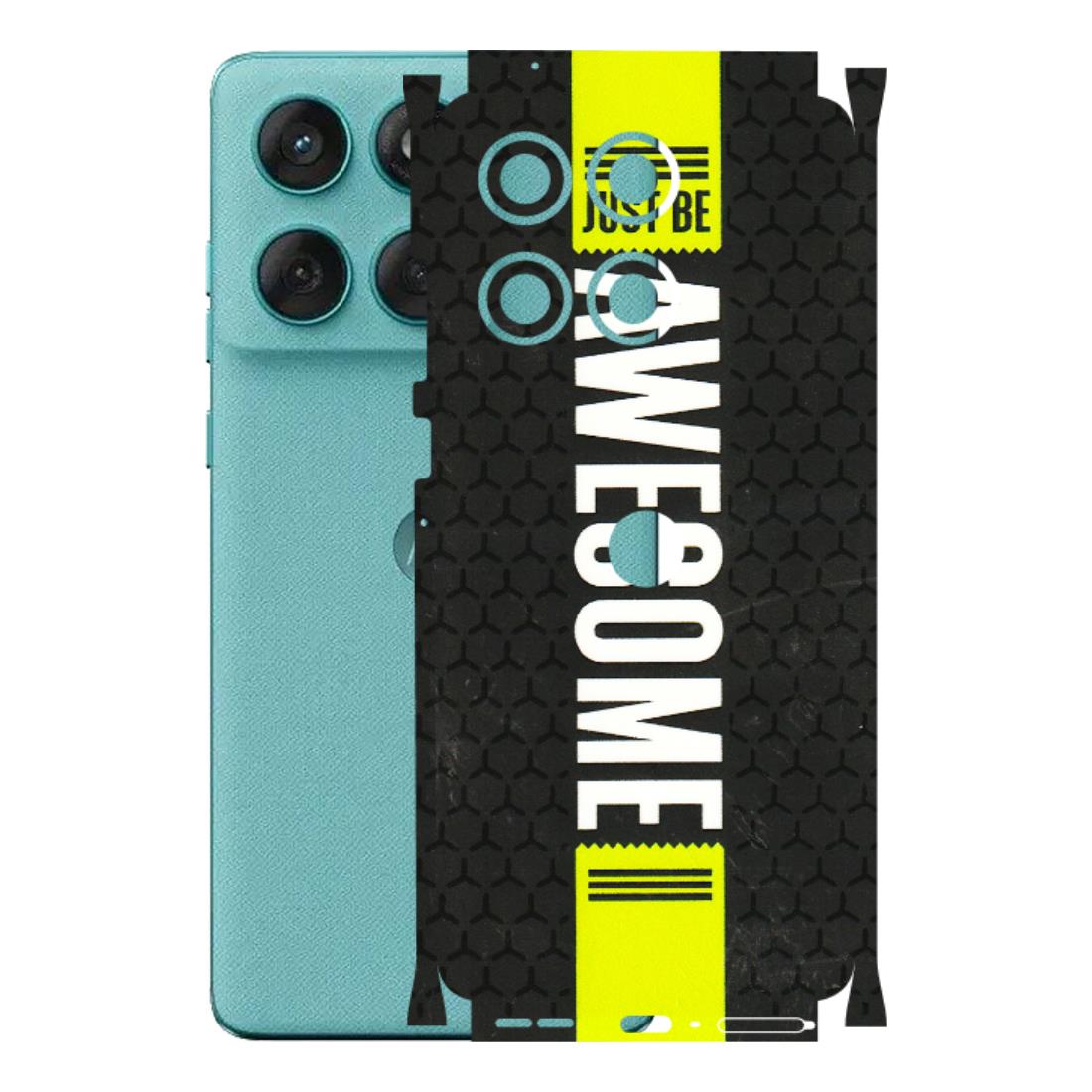 Motorola Phone Skins (All Models) - Just Be Awesome - 3D Embossed Finish (L-101) Motorola Edge 60 Fusion (5G)