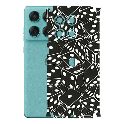 Motorola Phone Skins (All Models) - Big Black Dices - 3D Embossed Finish (L-106) Motorola Edge 60 Fusion (5G)