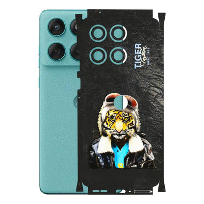 Motorola Phone Skins (All Models) - Rider Tiger - 3D Embossed Finish (L-113) Motorola Edge 60 Fusion (5G)