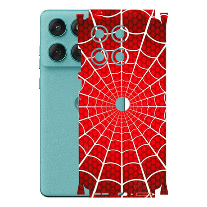 Motorola Phone Skins (All Models) - Classic Spidey Web - 3D Embossed Finish (L-115) Motorola Edge 60 Fusion (5G)