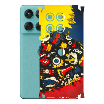 Motorola Phone Skins (All Models) - Pacific Doodle Art - 3D Embossed Finish (L-120) Motorola Edge 60 Fusion (5G)