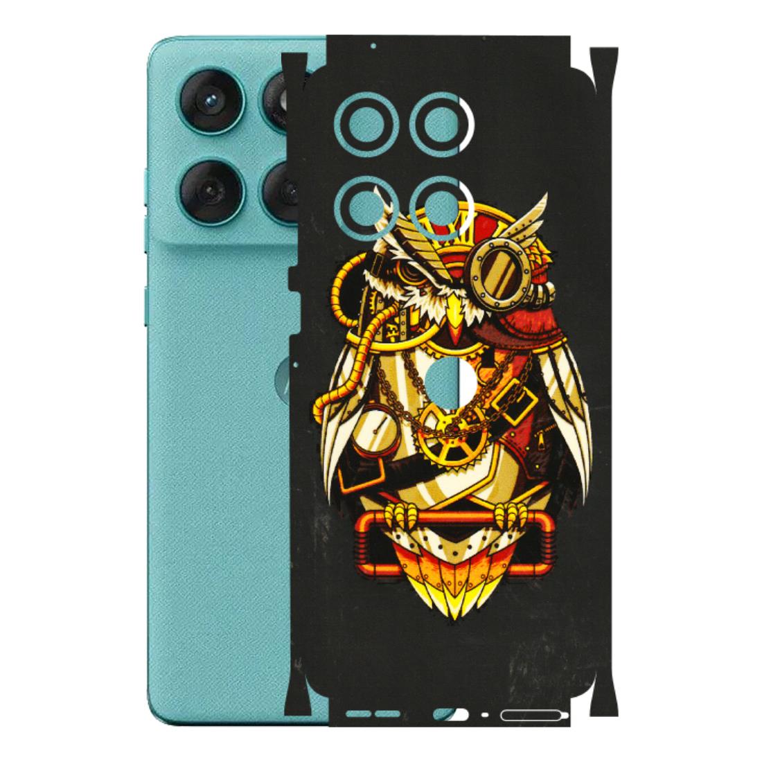 Motorola Phone Skins (All Models) - Classy Smart Owl - 3D Embossed Finish (L-144) Motorola Edge 60 Fusion (5G)