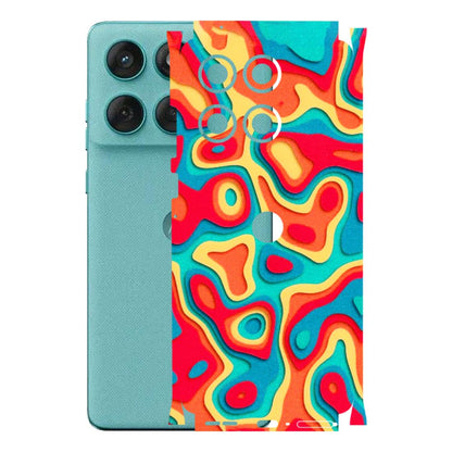 Motorola Phone Skins (All Models) - Abstract Swirl - 3D Embossed Finish (L-150) Motorola Edge 60 Fusion (5G)