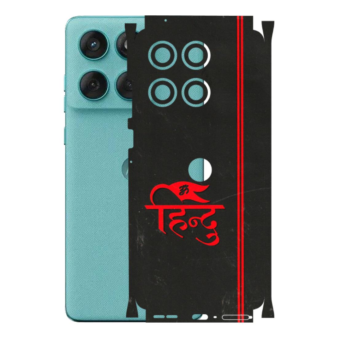 Motorola Phone Skins (All Models) - Hindu Black - 3D Embossed Finish (L-153) Motorola Edge 60 Fusion (5G)