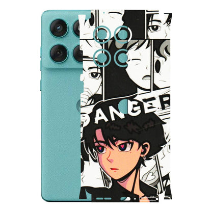 Motorola Phone Skins (All Models) - Danger Anime - 3D Embossed Finish (L-155) Motorola Edge 60 Fusion (5G)