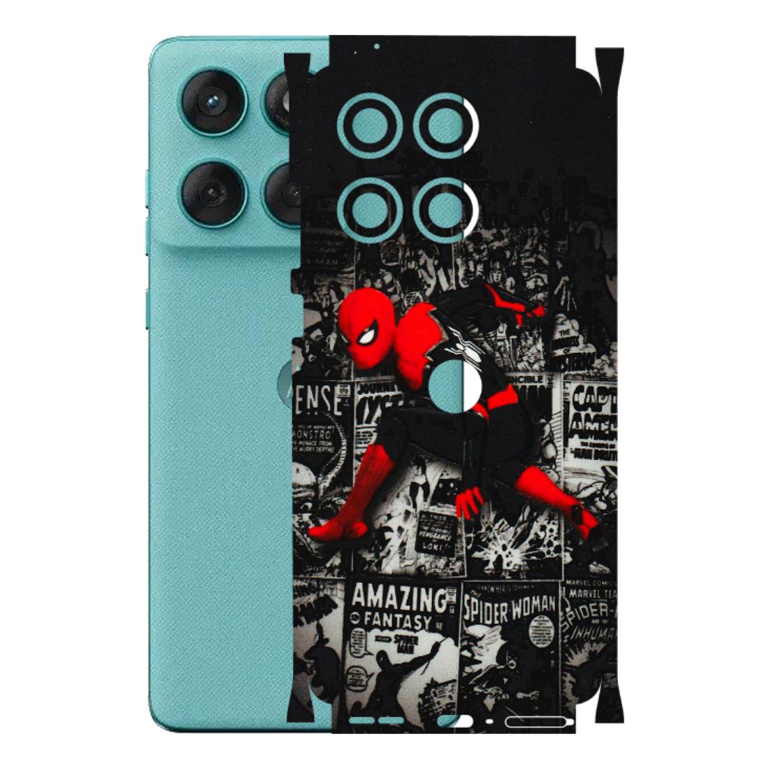 Motorola Phone Skins (All Models) - SpiderMan New - 3D Embossed Finish (L-162) Motorola Edge 60 Fusion (5G)