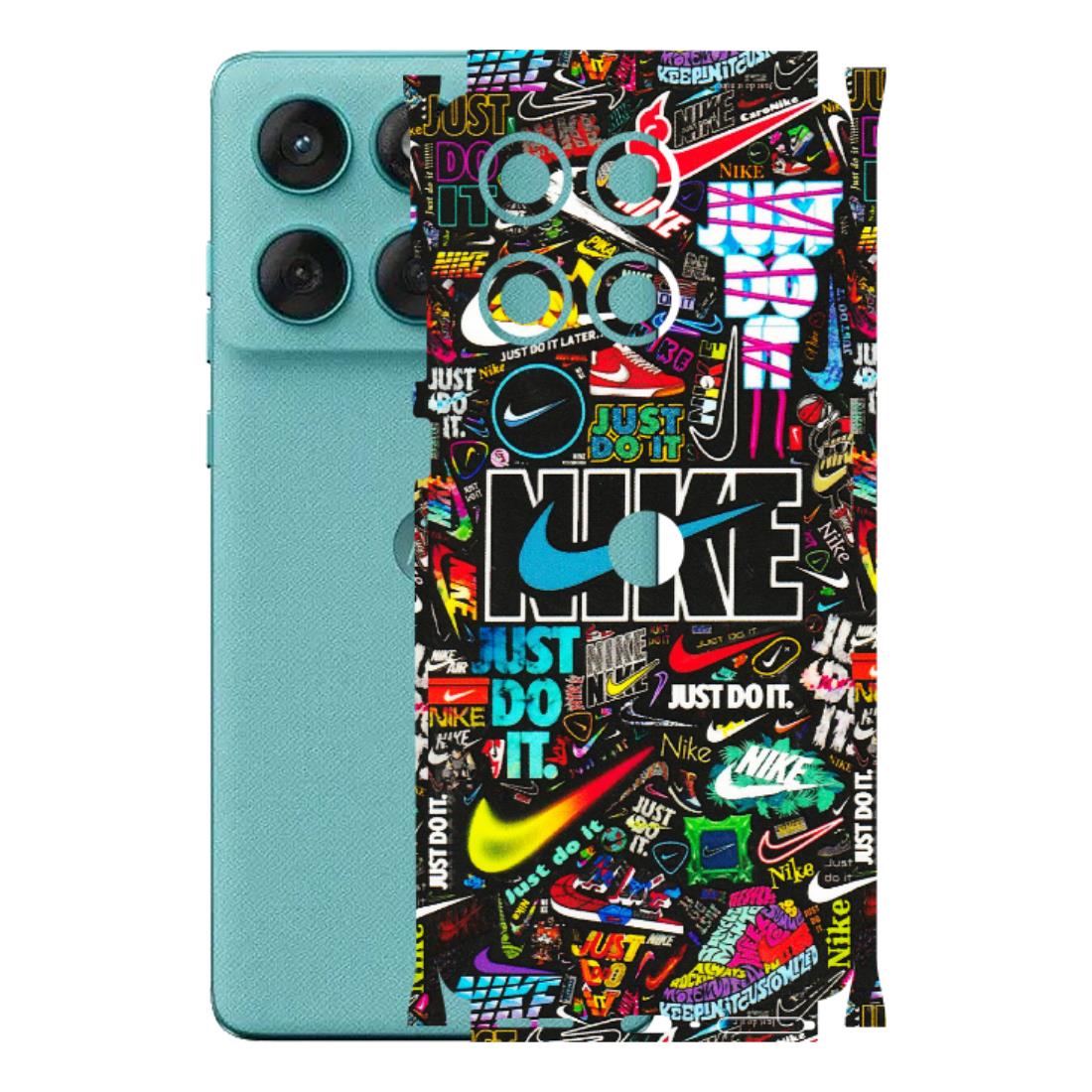 Motorola Phone Skins (All Models) - Just Do It Doodles - 3D Embossed Finish (L-166) Motorola Edge 60 Fusion (5G)