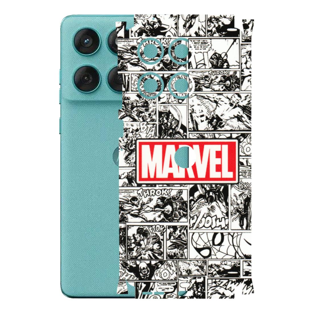 Motorola Phone Skins (All Models) - Marvel Comic - 3D Embossed Finish (L-171) Motorola Edge 60 Fusion (5G)