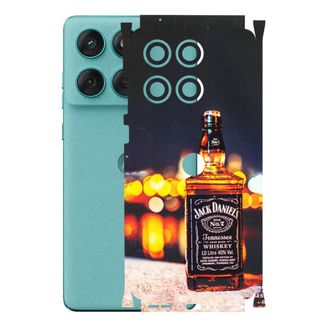 Motorola Phone Skins (All Models) - JD Whiskey Bottle - 3D Embossed Finish (L-20) Motorola Edge 60 Fusion (5G)