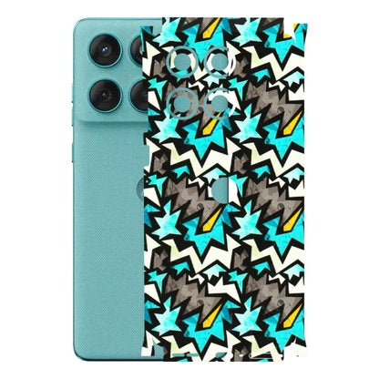 Motorola Phone Skins (All Models) - Funky Zig Zag - 3D Embossed Finish (L-223) Motorola Edge 60 Fusion (5G)