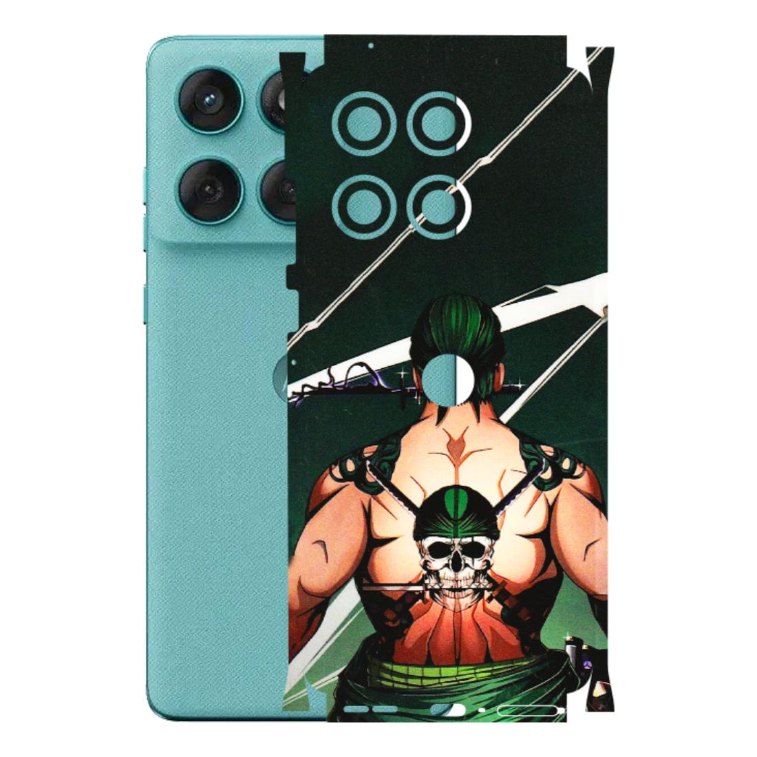 Motorola Phone Skins (All Models) - Zoro Anime - 3D Embossed Finish (L-23) Motorola Edge 60 Fusion (5G)