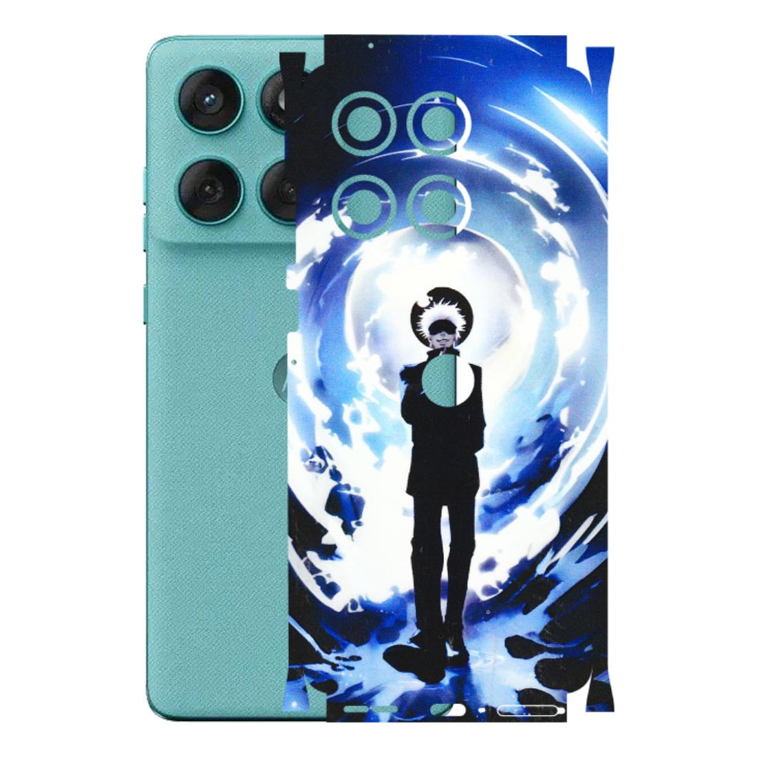 Motorola Phone Skins (All Models) - Satoru Gojo Dark Blue - 3D Embossed Finish (L-235) Motorola Edge 60 Fusion (5G)