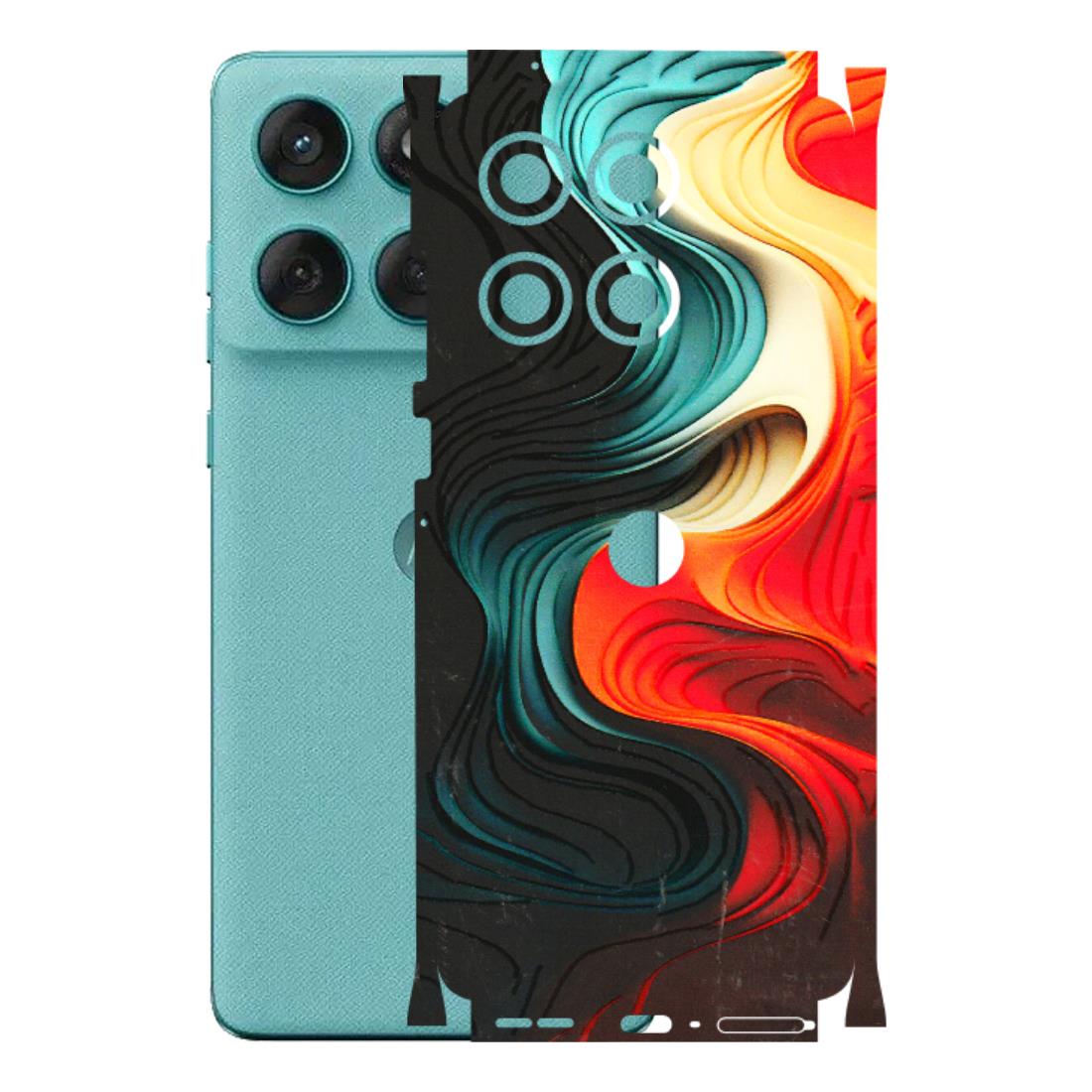 Motorola Phone Skins (All Models) - The Silky Swirl - 3D Embossed Finish (L-240) Motorola Edge 60 Fusion (5G)