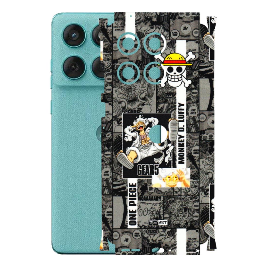 Motorola Phone Skins (All Models) - Cuffy Anime MonkeyCamic - 3D Embossed Finish (L-242) Motorola Edge 60 Fusion (5G)
