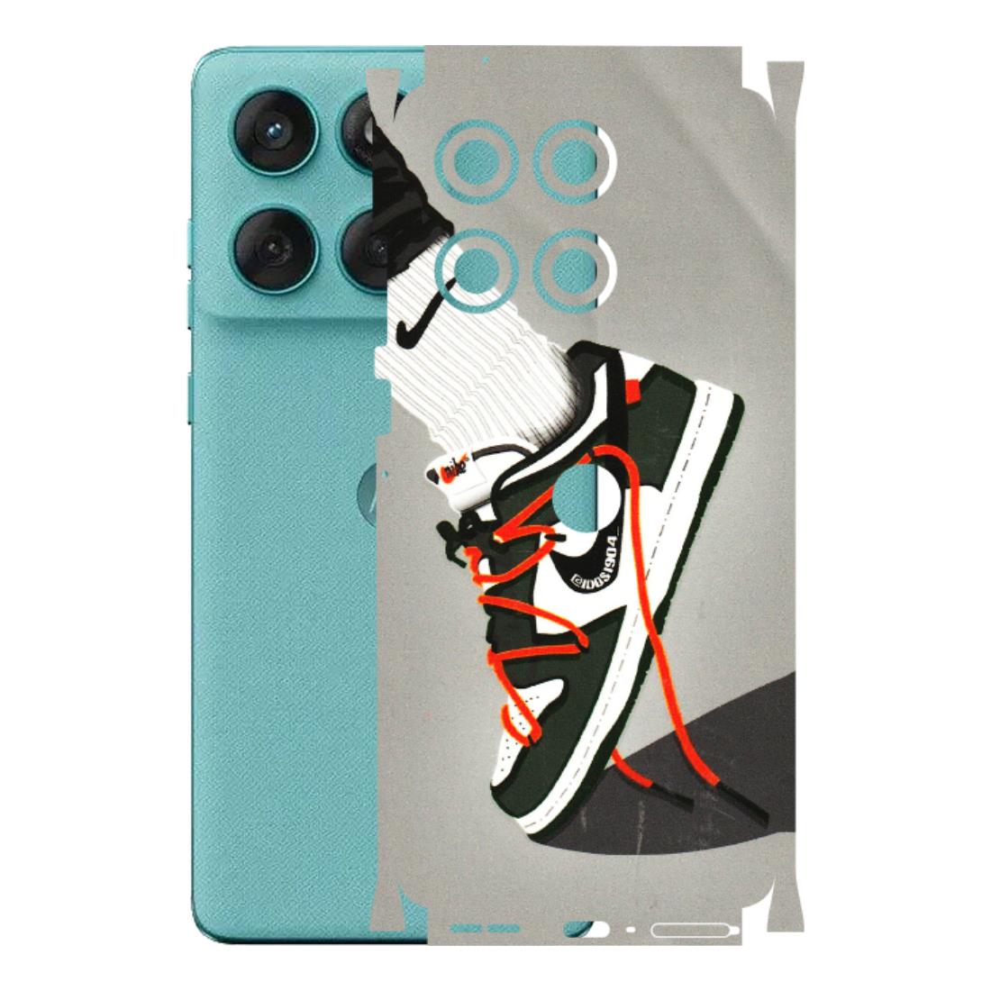 Motorola Phone Skins (All Models) - New Grey Sneaker - 3D Embossed Finish (L-261) Motorola Edge 60 Fusion (5G)