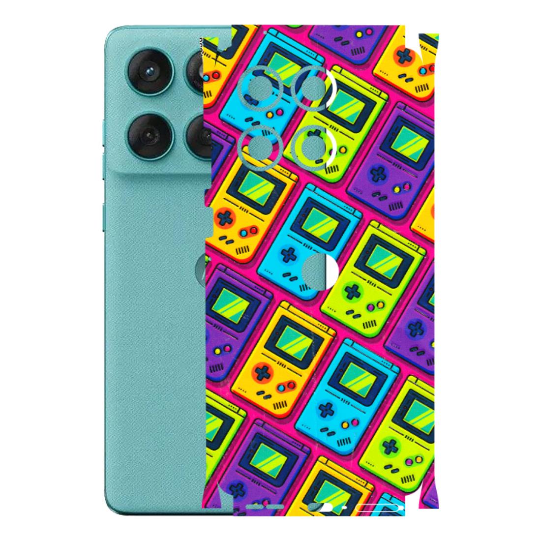 Motorola Phone Skins (All Models) - Gameboy Colourful - 3D Embossed Finish (L-266) Motorola Edge 60 Fusion (5G)