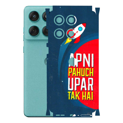 Motorola Phone Skins (All Models) - Apni Pahuch Upar Tak Hai - 3D Embossed Finish (L-276) Motorola Edge 60 Fusion (5G)
