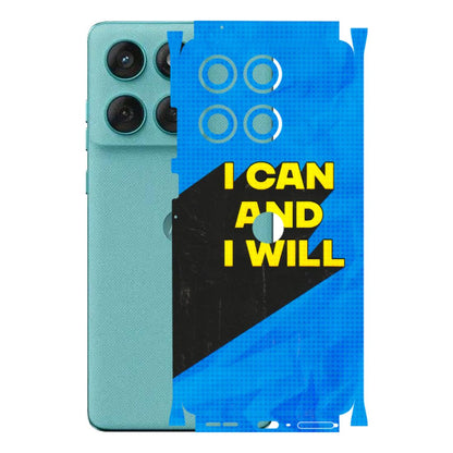 Motorola Phone Skins (All Models) - I Can And I Will - 3D Embossed Finish (L-281) Motorola Edge 60 Fusion (5G)