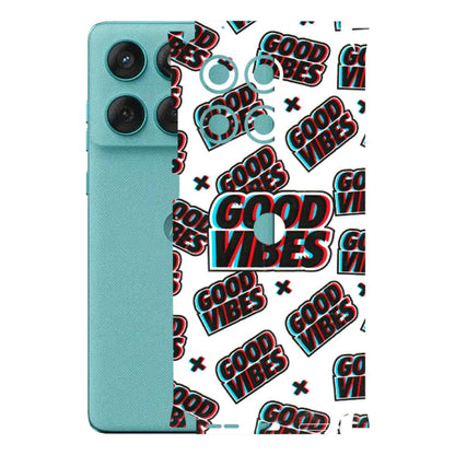 Motorola Phone Skins (All Models) - Good Vibes - 3D Embossed Finish (L-282) Motorola Edge 60 Fusion (5G)