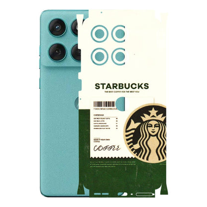Motorola Phone Skins (All Models) - Starbucks Barcode - 3D Embossed Finish (L-308) Motorola Edge 60 Fusion (5G)