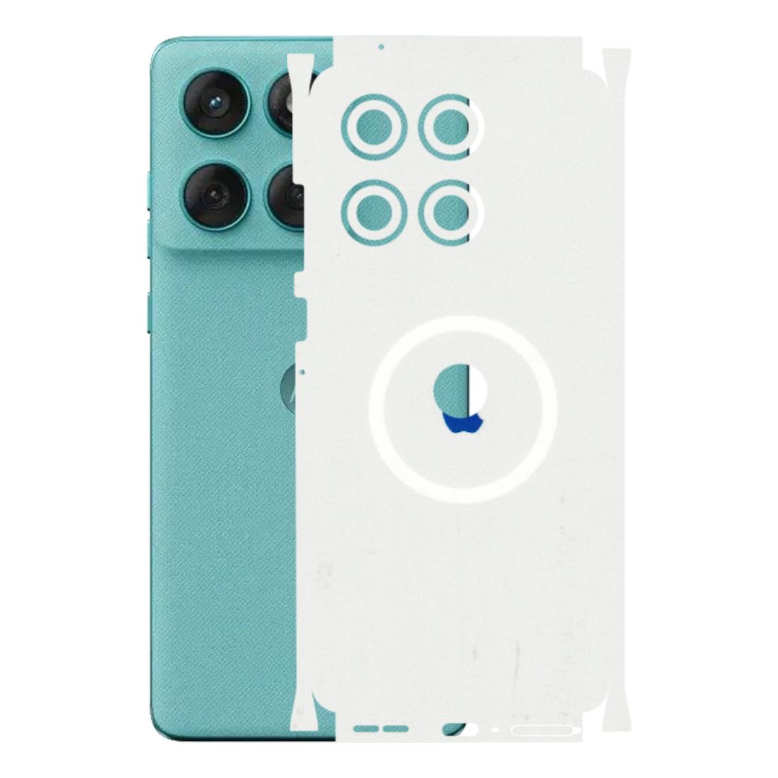 Motorola Phone Skins (All Models) - iPhone Magsafe Logo - 3D Embossed Finish (L-320) Motorola Edge 60 Fusion (5G)
