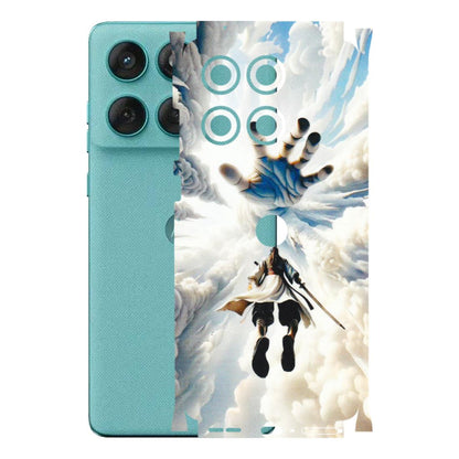 Motorola Phone Skins (All Models) - Big Hand With Monkey King - 3D Embossed Finish (L-323) Motorola Edge 60 Fusion (5G)