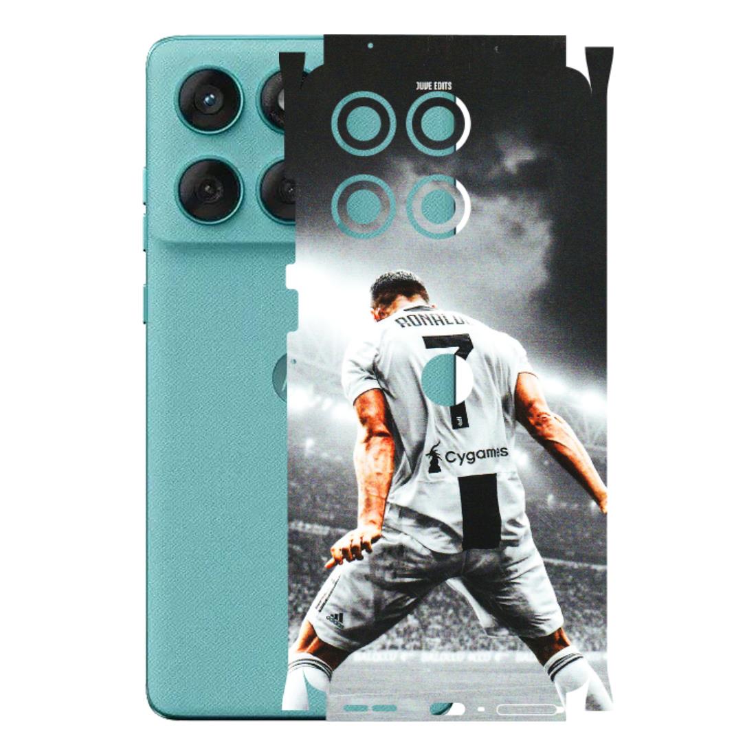Motorola Phone Skins (All Models) - Ronaldo CR7 Crazy - 3D Embossed Finish (L-44) Motorola Edge 60 Fusion (5G)