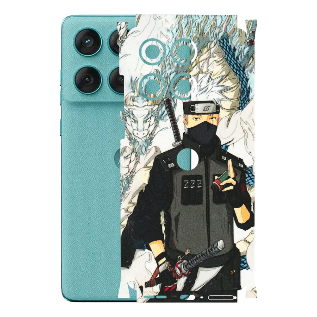 Motorola Phone Skins (All Models) - Kakashi Hatake Naruto Anime - 3D Embossed Finish (L-46) Motorola Edge 60 Fusion (5G)
