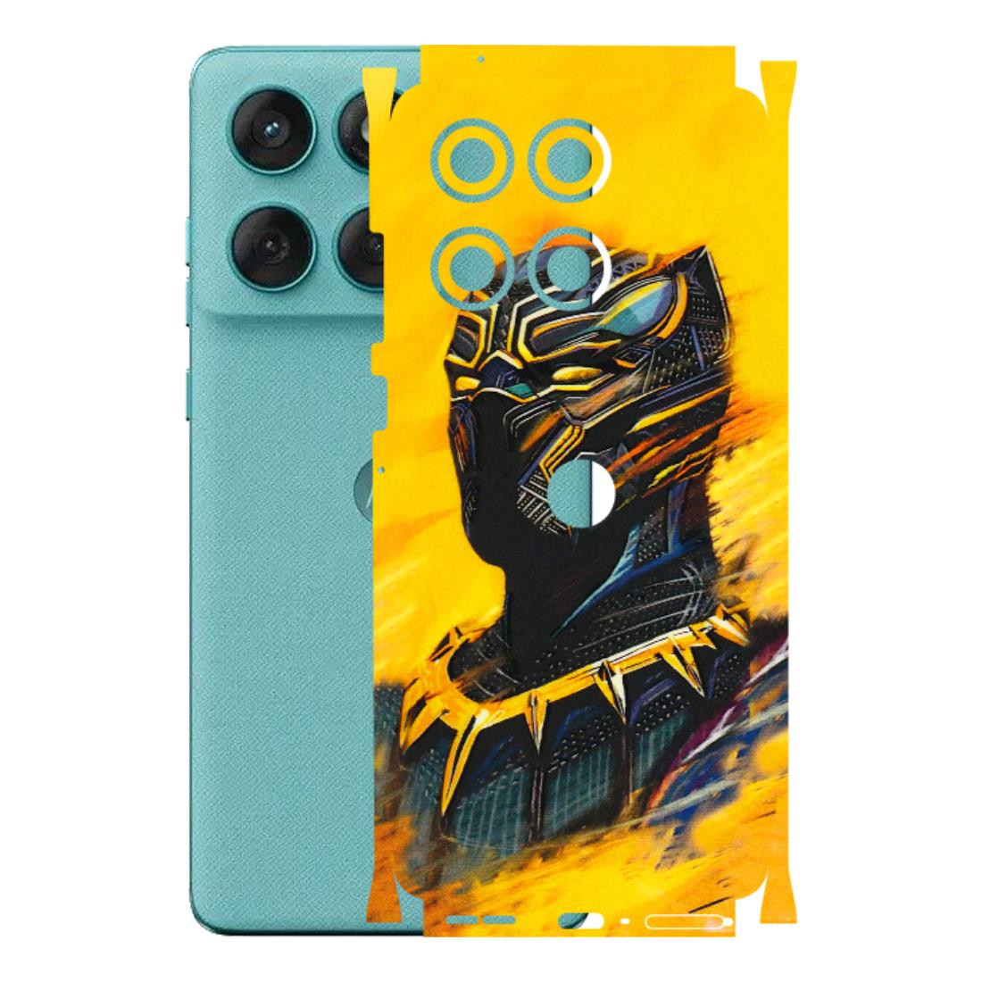 Motorola Phone Skins (All Models) - Yellow Panther - 3D Embossed Finish (L-54) Motorola Edge 60 Fusion (5G)
