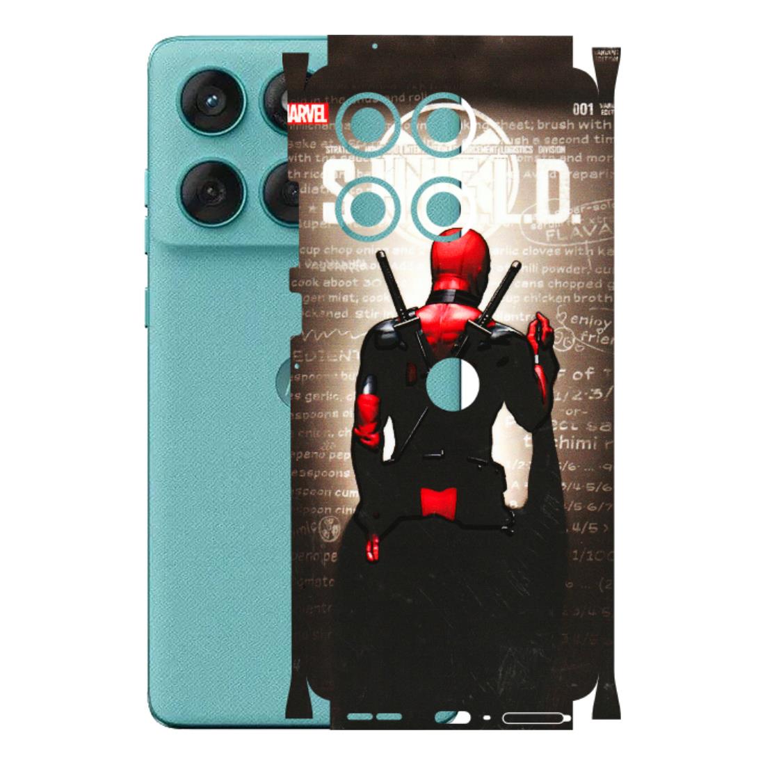 Motorola Phone Skins (All Models) - Deadpool - 3D Embossed Finish (L-56) Motorola Edge 60 Fusion (5G)