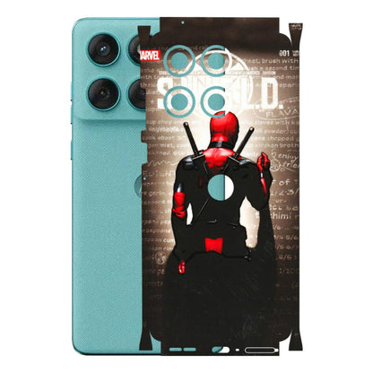 Motorola Phone Skins (All Models) - Deadpool - 3D Embossed Finish (L-56) Motorola Edge 60 Fusion (5G)