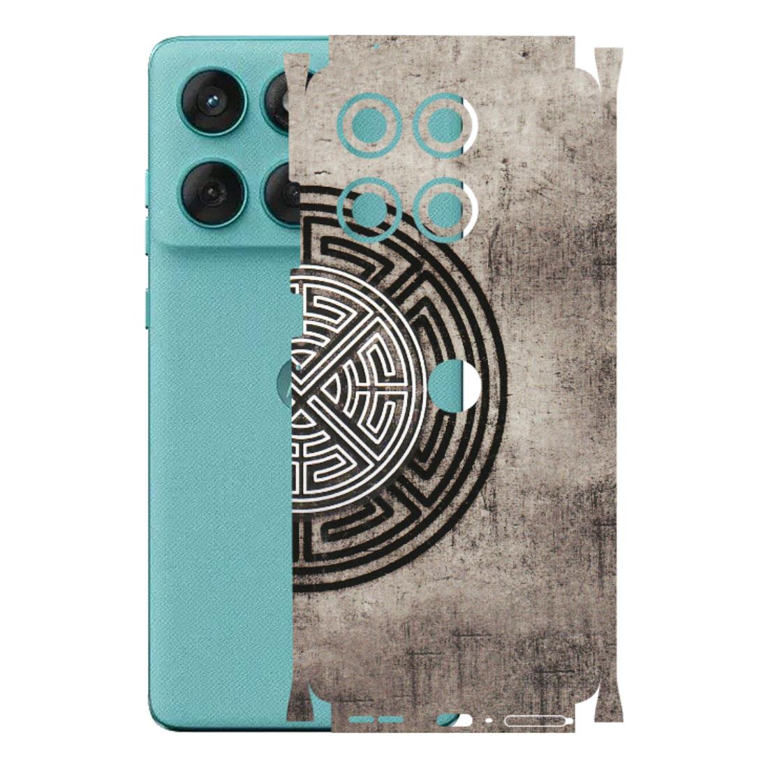 Motorola Phone Skins (All Models) - Mysterious Circular Design - 3D Embossed Finish (L-63) Motorola Edge 60 Fusion (5G)