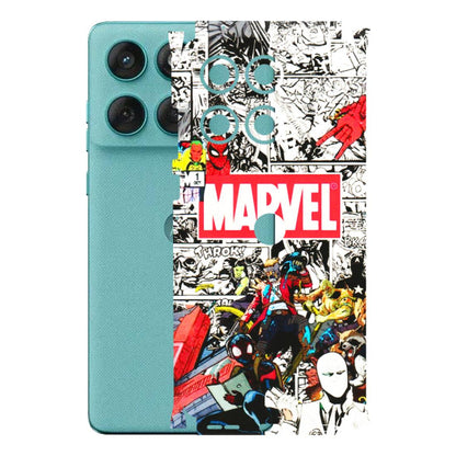 Motorola Phone Skins (All Models) - Marvel Colorful Comic - 3D Embossed Finish (L-64) Motorola Edge 60 Fusion (5G)