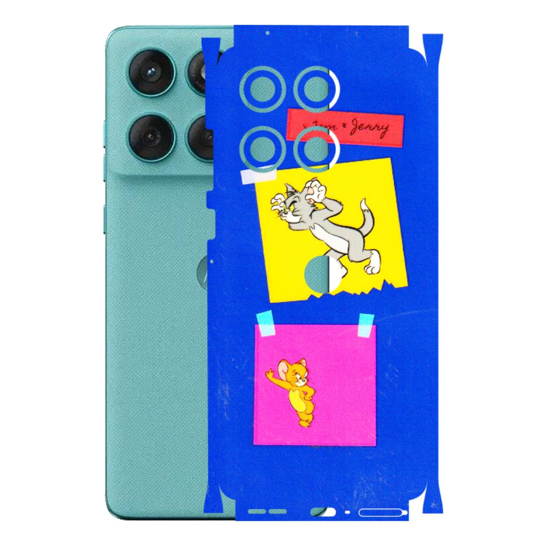 Motorola Phone Skins (All Models) - Tom N Jerry Sticky Notes - 3D Embossed Finish (L-88) Motorola Edge 60 Fusion (5G)