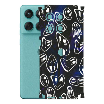 Motorola Phone Skins (All Models) - Distorted Smileys - 3D Embossed Finish (L-92) Motorola Edge 60 Fusion (5G)