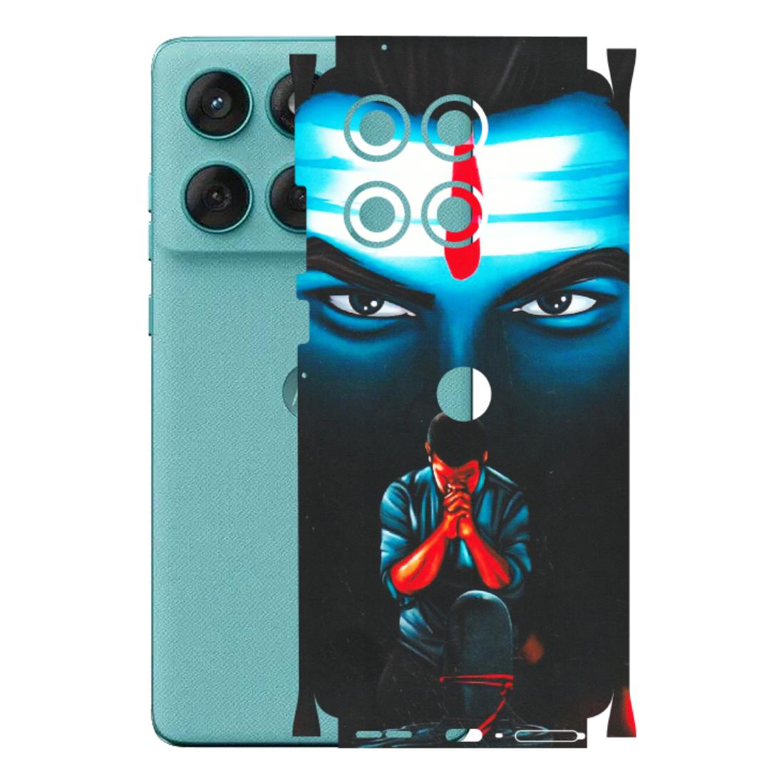 Motorola Phone Skins (All Models) - Mahakal Bhakt - Matte Finish (M-112) Motorola Edge 60 Fusion (5G)