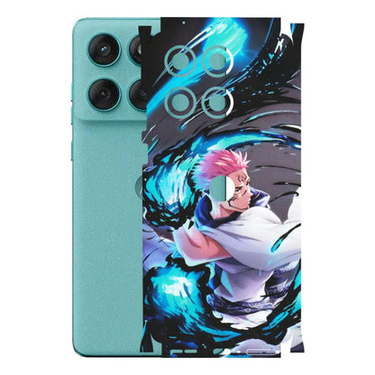 Motorola Phone Skins (All Models) - New Jujutsu Kaisen Grey Blue Anime - Matte Finish (M-127) Motorola Edge 60 Fusion (5G)