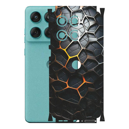 Motorola Phone Skins (All Models) - New Abstract Graphite Tiles - Matte Finish (M-130) Motorola Edge 60 Fusion (5G)