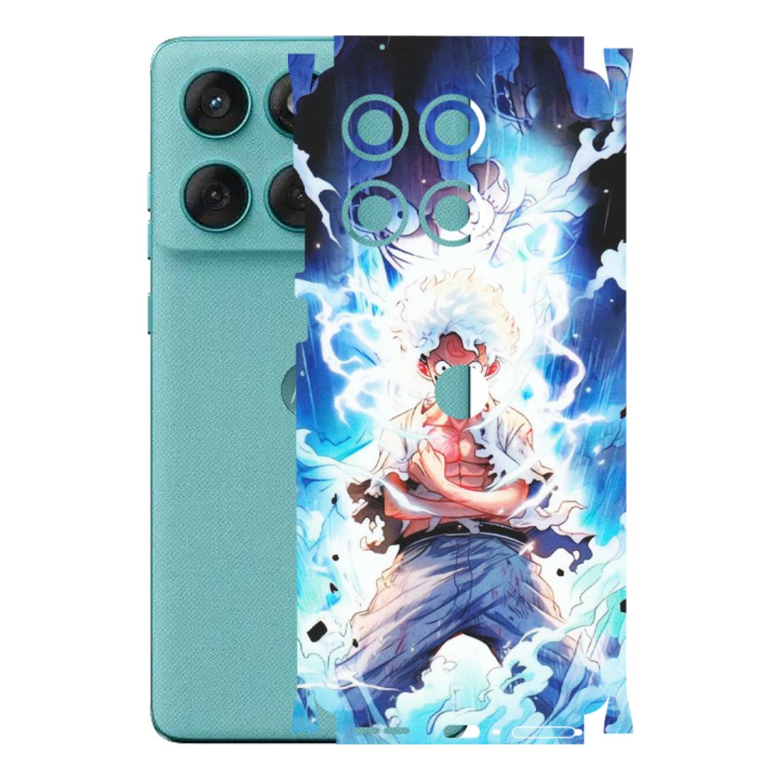 Motorola Phone Skins (All Models) - Blue Thunder Luffy Anime - Matte Finish (M-132) Motorola Edge 60 Fusion (5G)